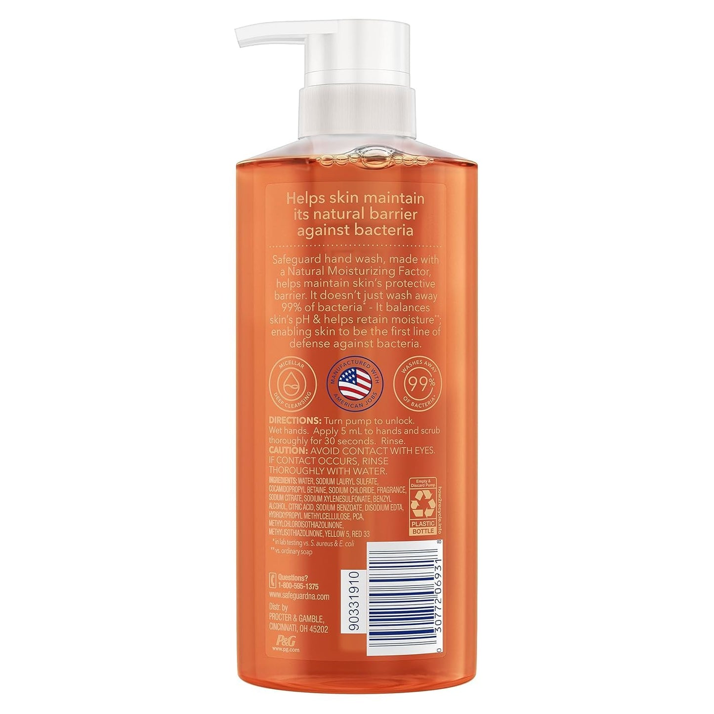 Safeguard Almond Scent Hand Soap Pack of 4