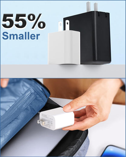 2 Pack Fast Charging USB C Charger Block