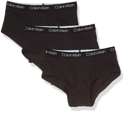 Calvin Klein Boys Black Briefs Underwear 3 Pack