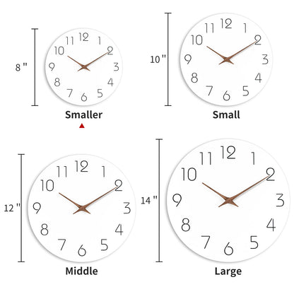 8 Inch Silent Wall Clock by Mosewa
