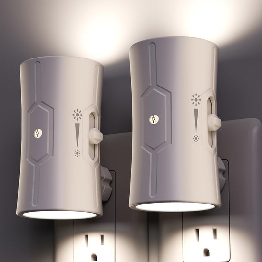 2 Pack LED Night Lights with Light Sensor