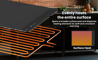 Portable Electric Food Warming Tray for Parties