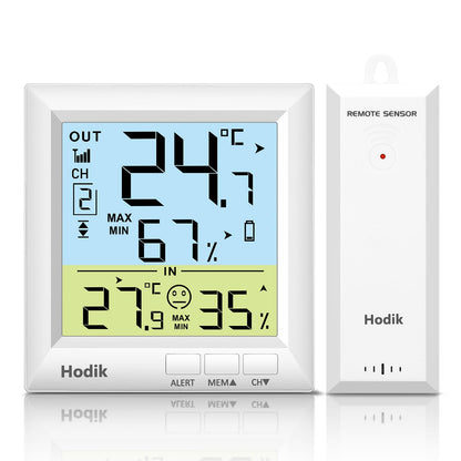 Wireless Freezer Thermometer with Alarm and Backlight