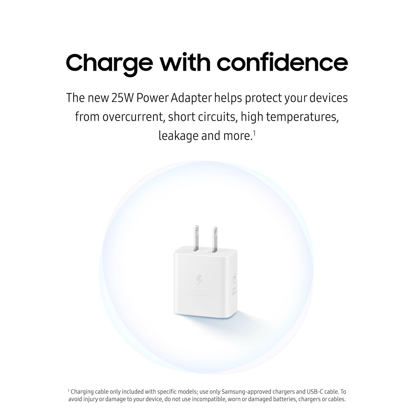 25W Samsung Fast Charging Wall Charger
