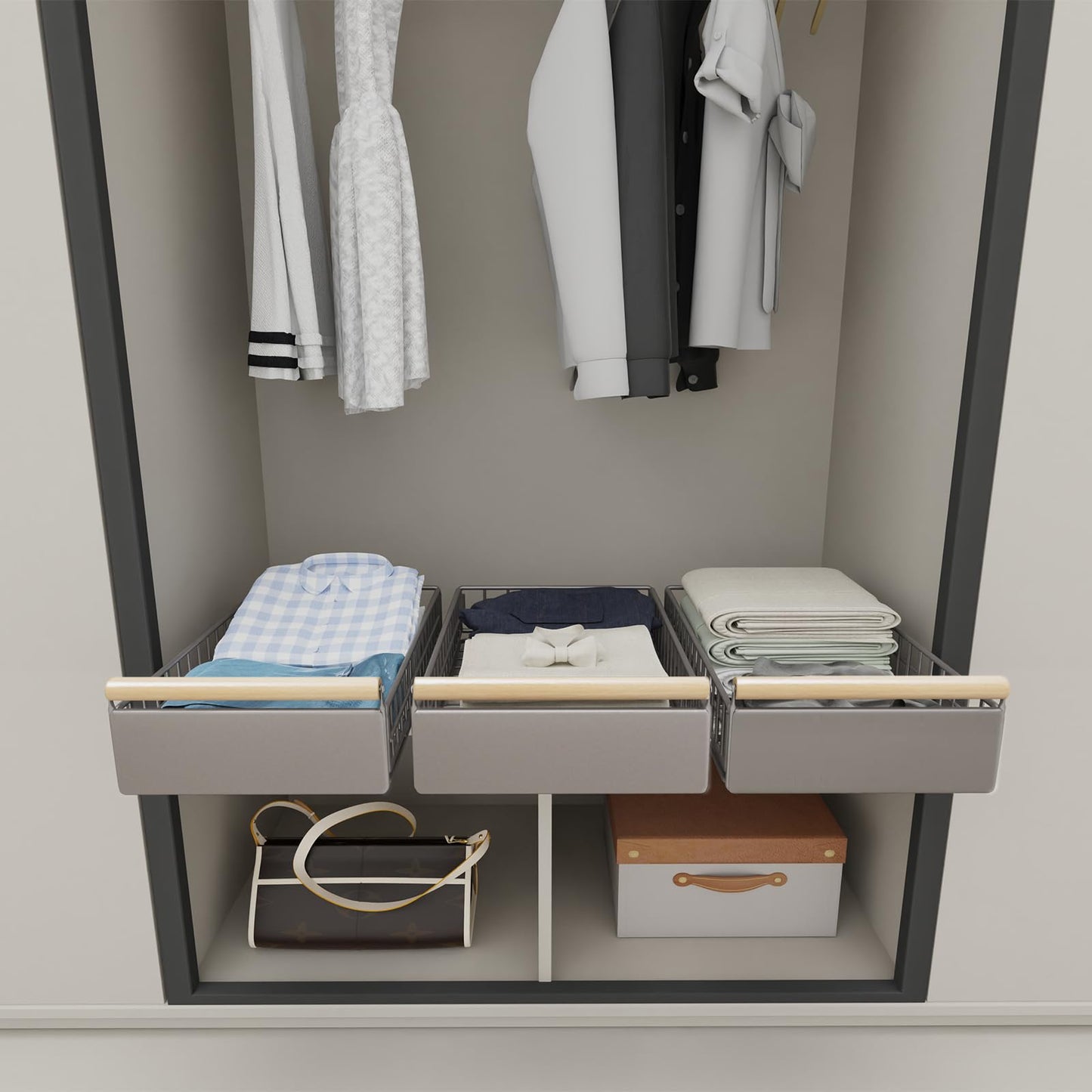 Pull Out Cabinet Organizer with Sliding Drawers