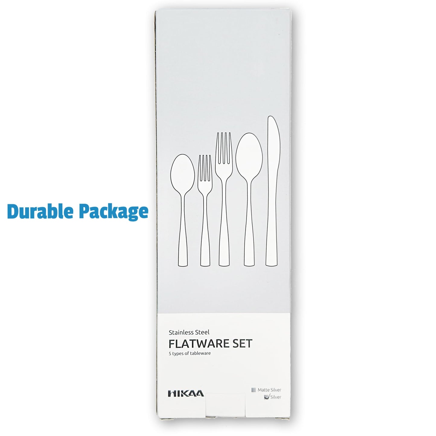 HIKAA 20-Piece Modern Silverware Set for 4