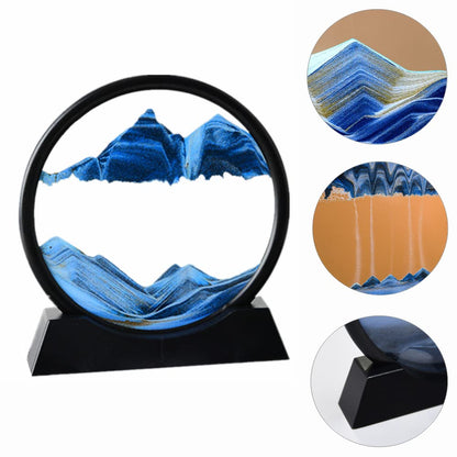 Moving Sand Art Picture for Desktop Decoration