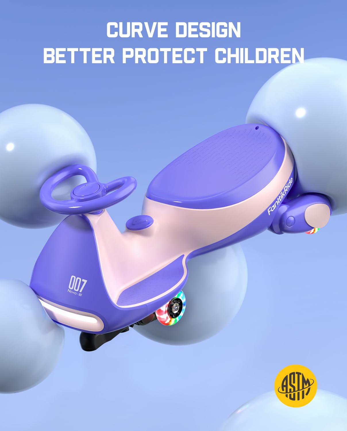 Electric Wiggle Car with Rechargeable Battery