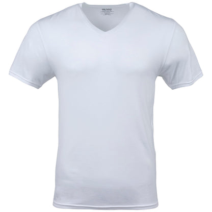 Gildan Men's V-Neck T-Shirts 6-Pack, White