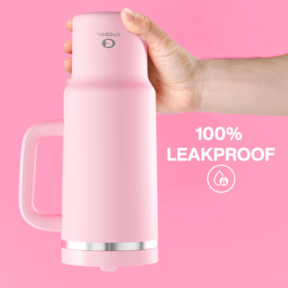 40 oz Insulated Tumbler with Handle and Straw