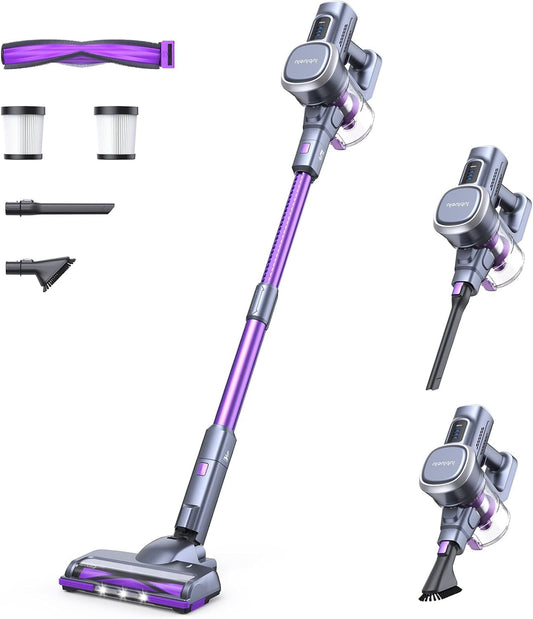 Cordless Vacuum Cleaner with LED Display & Suction