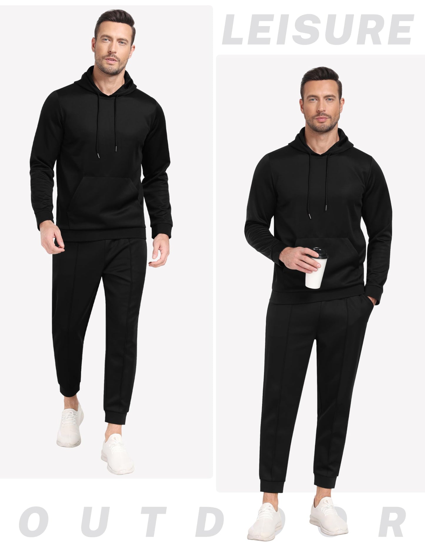 MoFiz Men's Jogging Suits 2-Piece Set