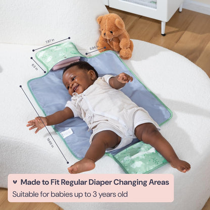 BabbleRoo Portable Baby Changing Pad with Pockets