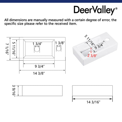 Deer Valley Mini Wall Mount Bathroom Sink