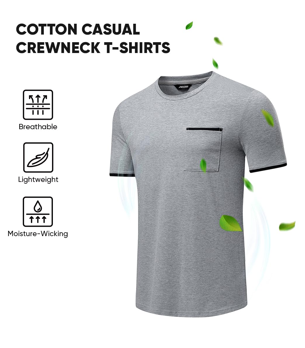 3-Pack Men's Moisture Wicking Crew Neck Tees