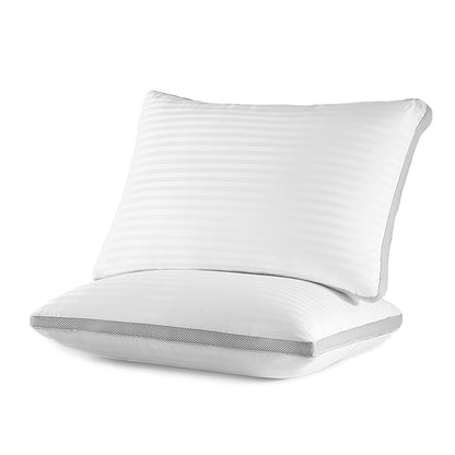 2 Pack SLEEP ZONE Queen Bed Pillows