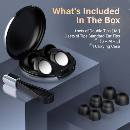 Silicone Ear Plugs with Carrying Case, 35dB