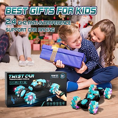 Gesture Sensing RC Stunt Car with Lights & Music