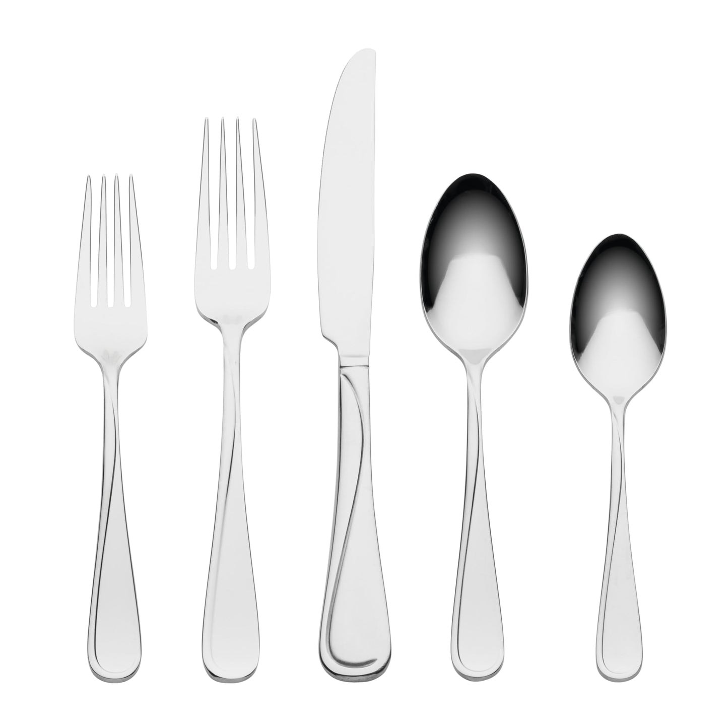 Oneida 65-Piece Metallic Flatware Set