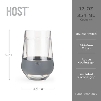 2 Pack HOST Wine Glass Cooling Tumblers