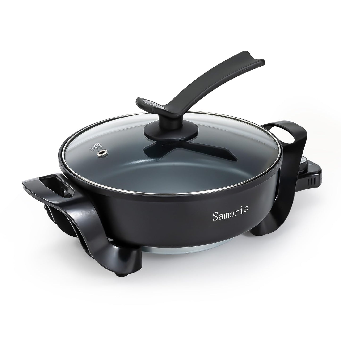 3 Quart Electric Skillet with Tempered Glass Lid