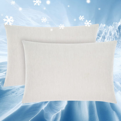 Topcee Cooling Pillow Cases, 2 Packs King Size Arc-Chill Q-Max>0.5 Ultra Soft Cool Pillowcases for Hair and Skin, Breathable Cold Pillow Case for Hot Sleepers & Night Sweats (Light Gray 20x36)