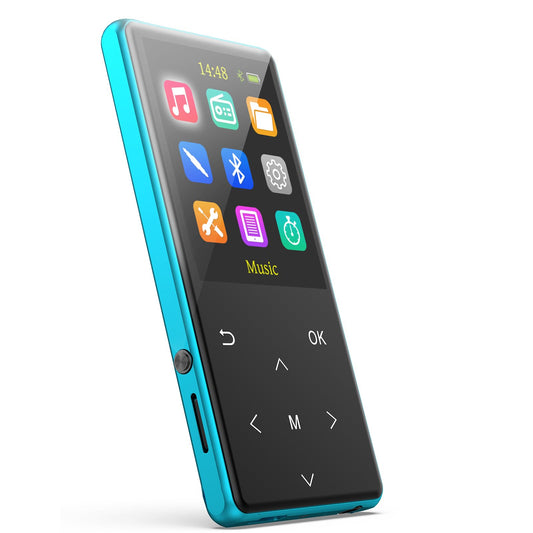 MP3 Player, 64GB MP3 Players Safuciiv MP3 with Bluetooth 5.3, 2.4 in Screen, Lossless Music Player, Support FM Recording, for Gym, Camping, Sports (Blue)