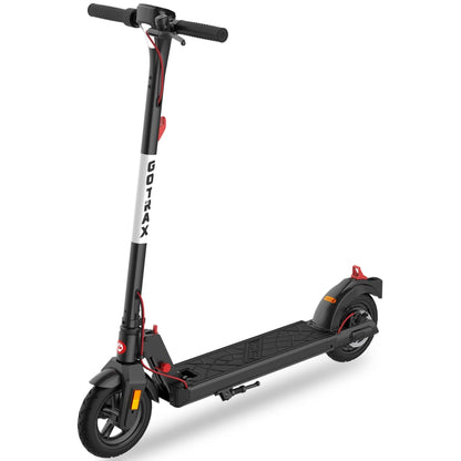 Gotrax Apex XL 8.5" Solid Tires, Max 12 Miles Range and 15.5Mph Speed, Bright Headlight and Taillight, Big LED Display, Aluminum Alloy Frame, Foldable Commuting Escooter for Adults, Black