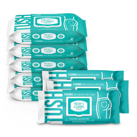 42 Count Nice 'N Clean Flushable Wipes