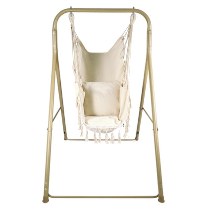 RedSwing Hammock Chair with Stand,Include Hanging Swing Chair,Heavy Duty Hammock Swing Chair with Stand for Adults Indoor Outdoor Patio Backyard, Max Load 330 Lbs
