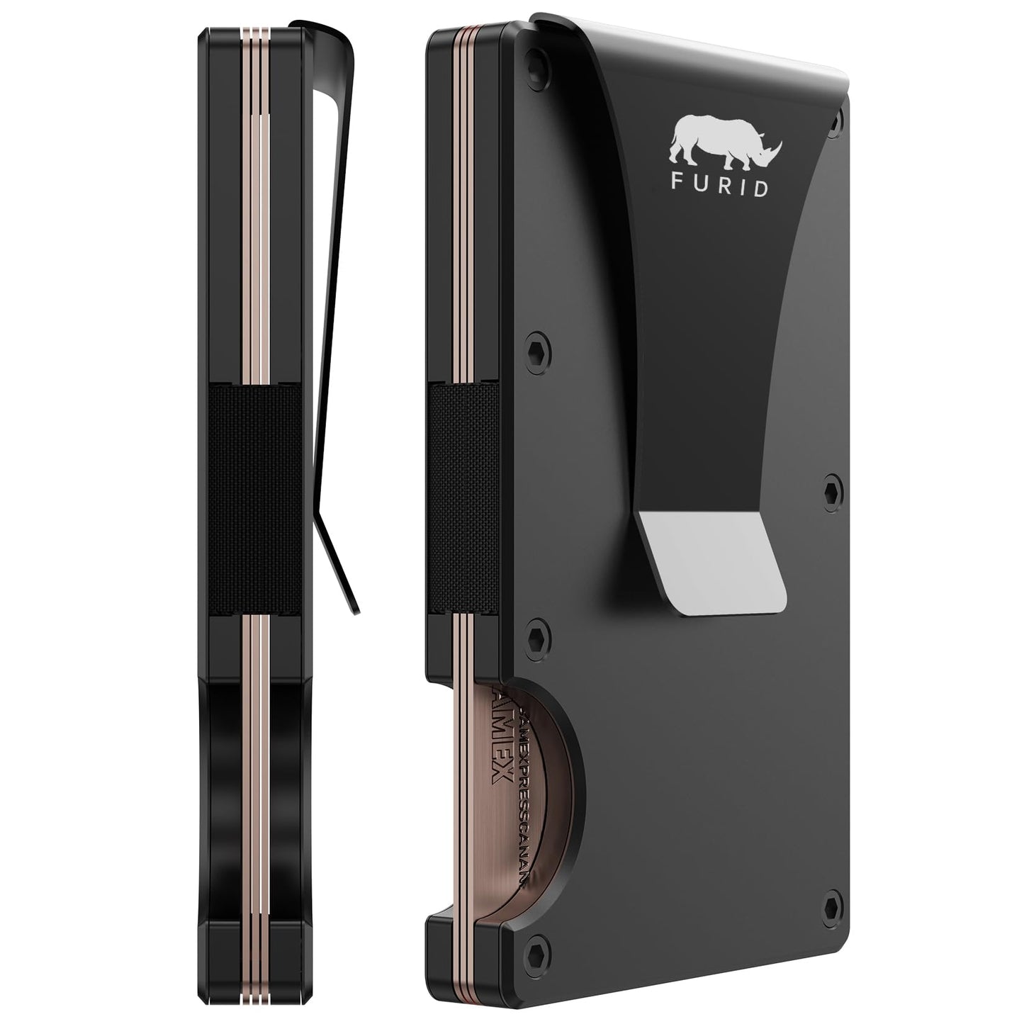 Slim Wallet with Money Clip: Thin Wallet - Credit Card Holder Wallets for Men - Minimalist Wallet For Men