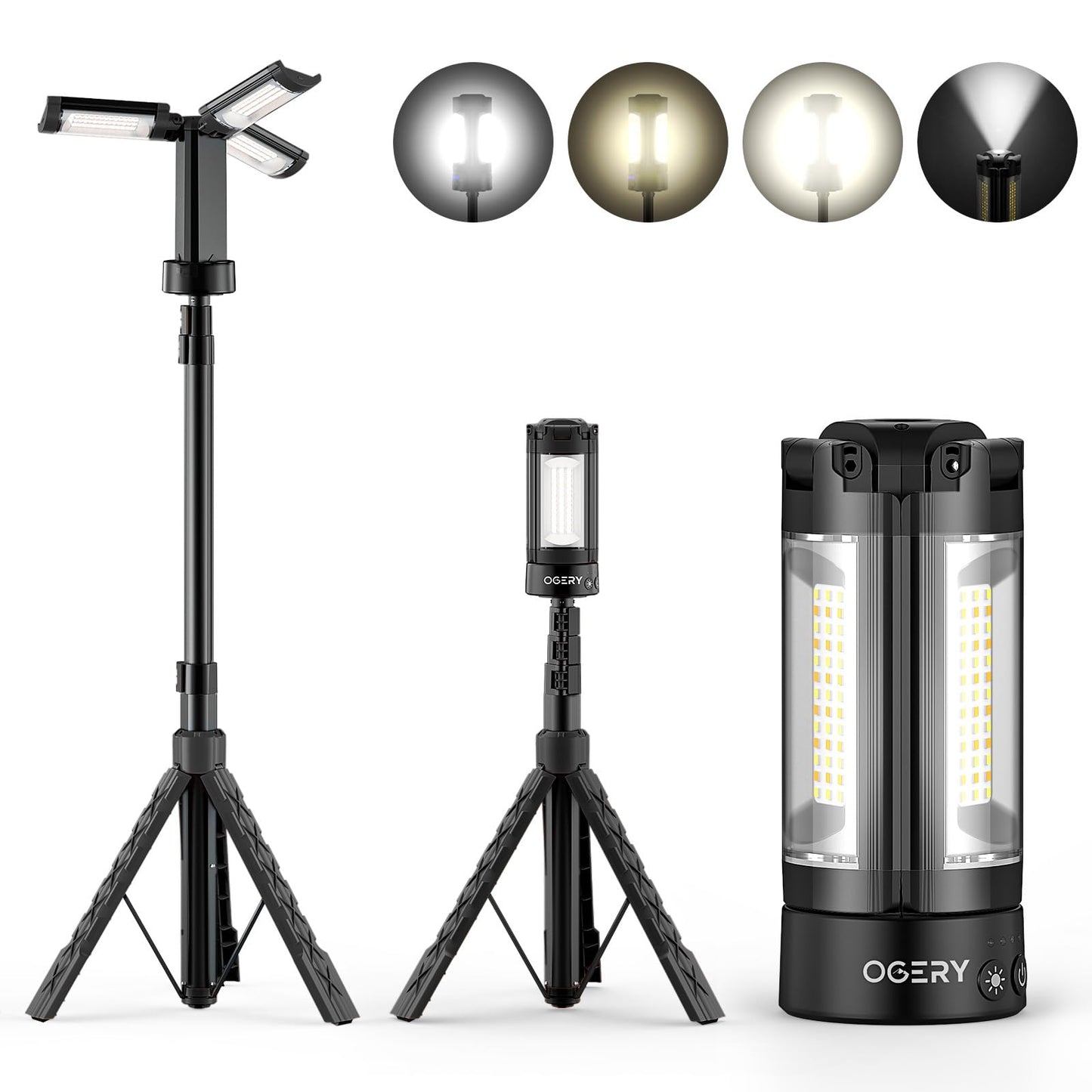 OGERY 10000mAh Rechargeable Camping Light with Stand
