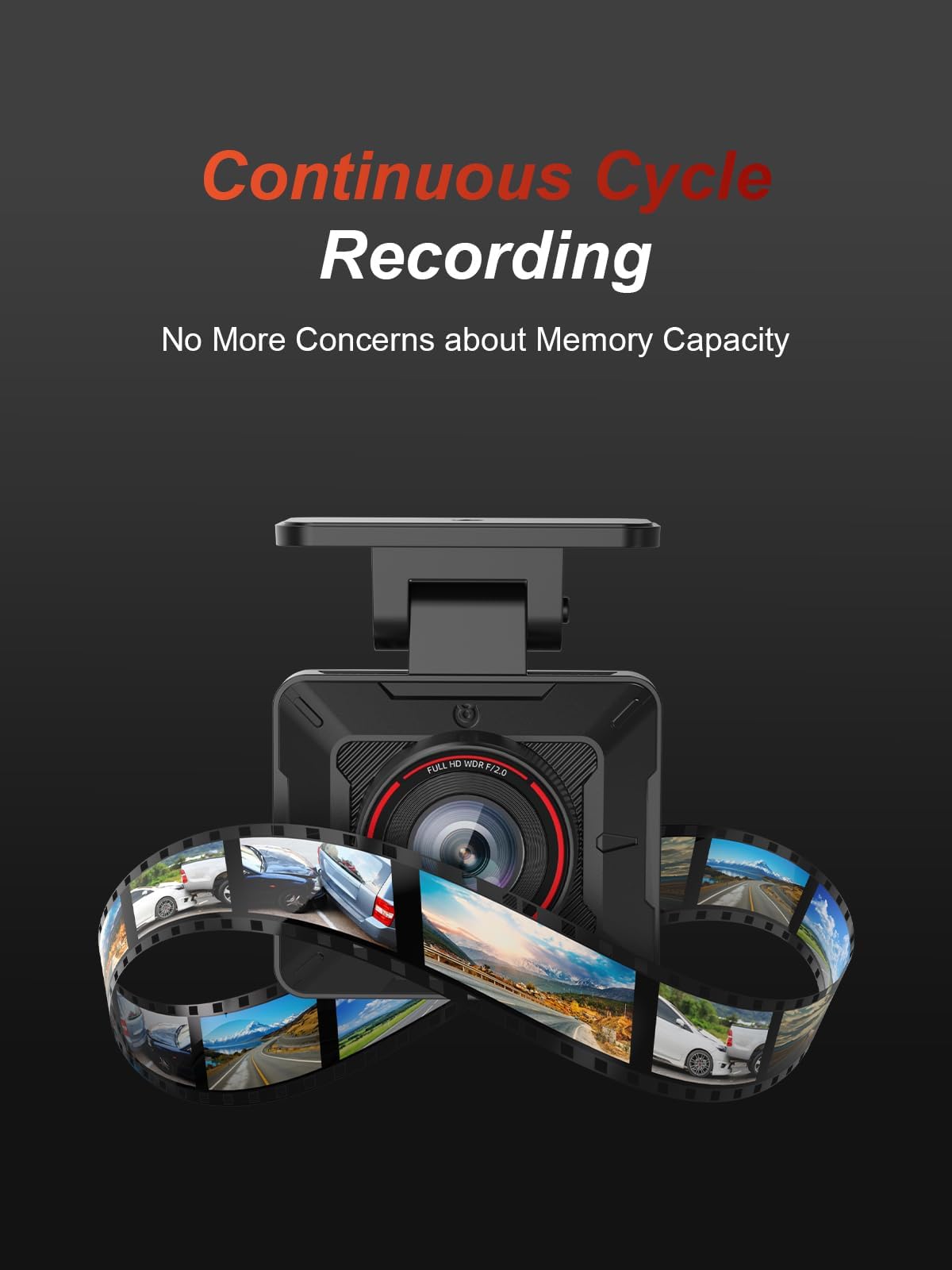 1080P WiFi Dash Cam with Night Vision