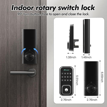 Zylenor Smart Keyless Entry Door Lock with WiFi