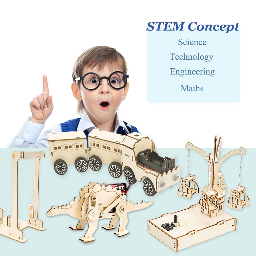 STEM 4-in-1 Wooden Science Kits for Kids