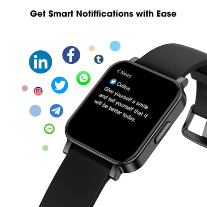 EURANS Smartwatch with Heart Rate & SpO2 Monitor