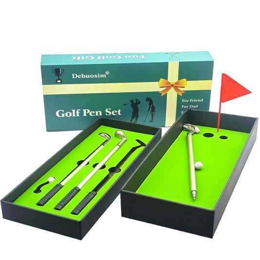 Mini Desktop Golf Pen Set with Putting Green