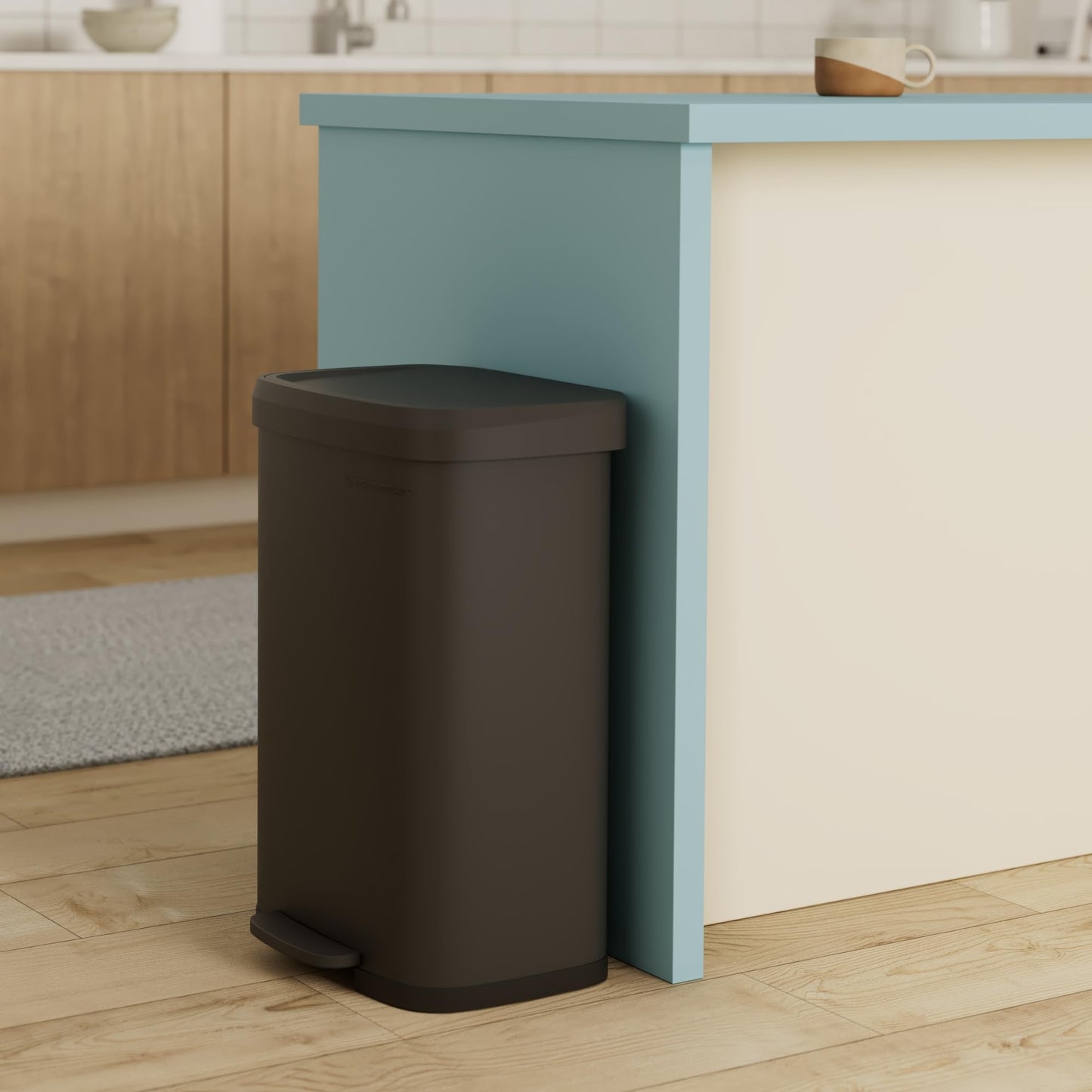 13 Gallon SONGMICS Stainless Steel Trash Can