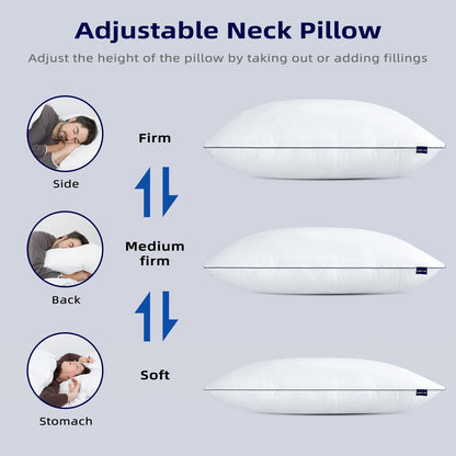 2 Pack Wellos Down Alternative Bed Pillows