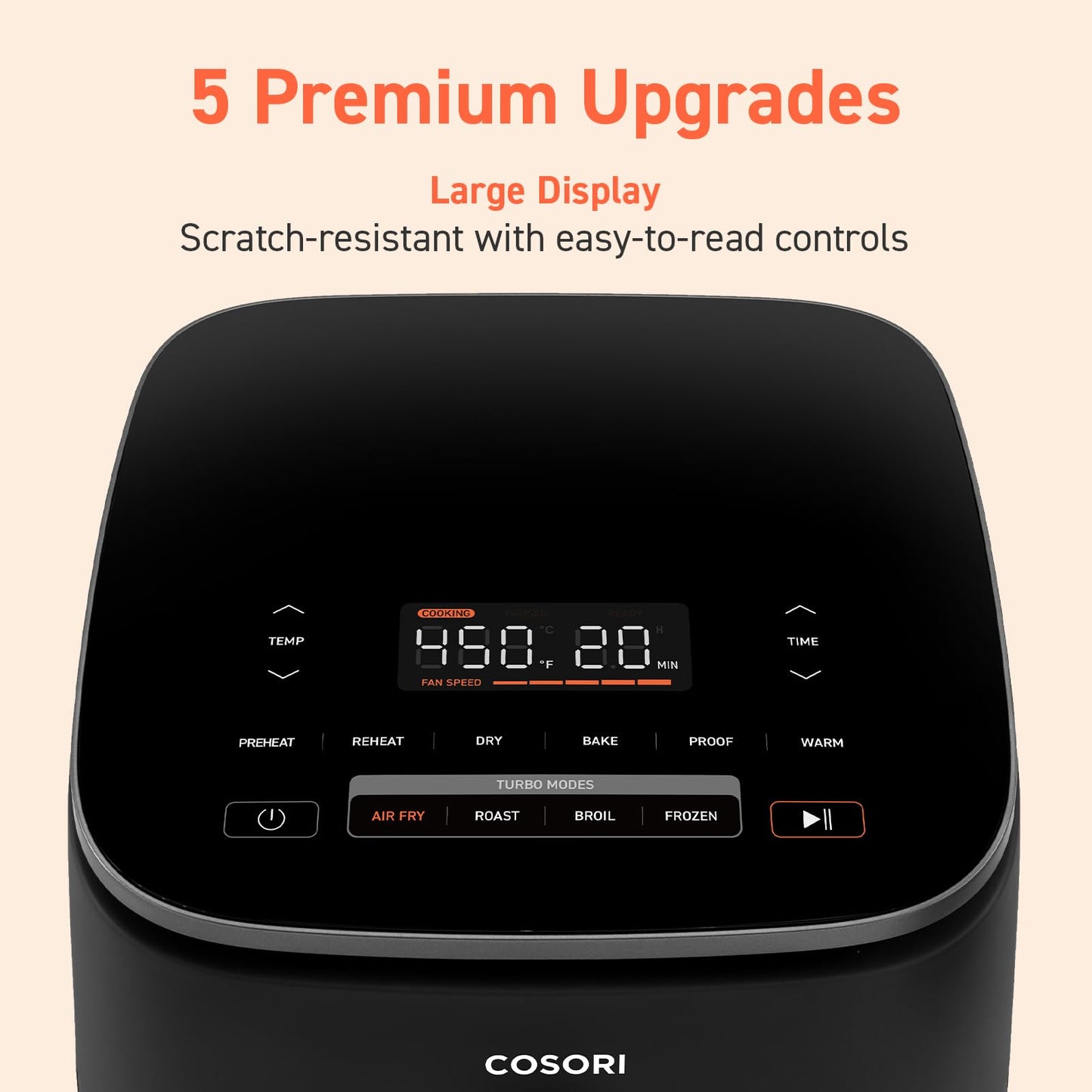 COSORI 6-Qt Air Fryer with Turbo Modes