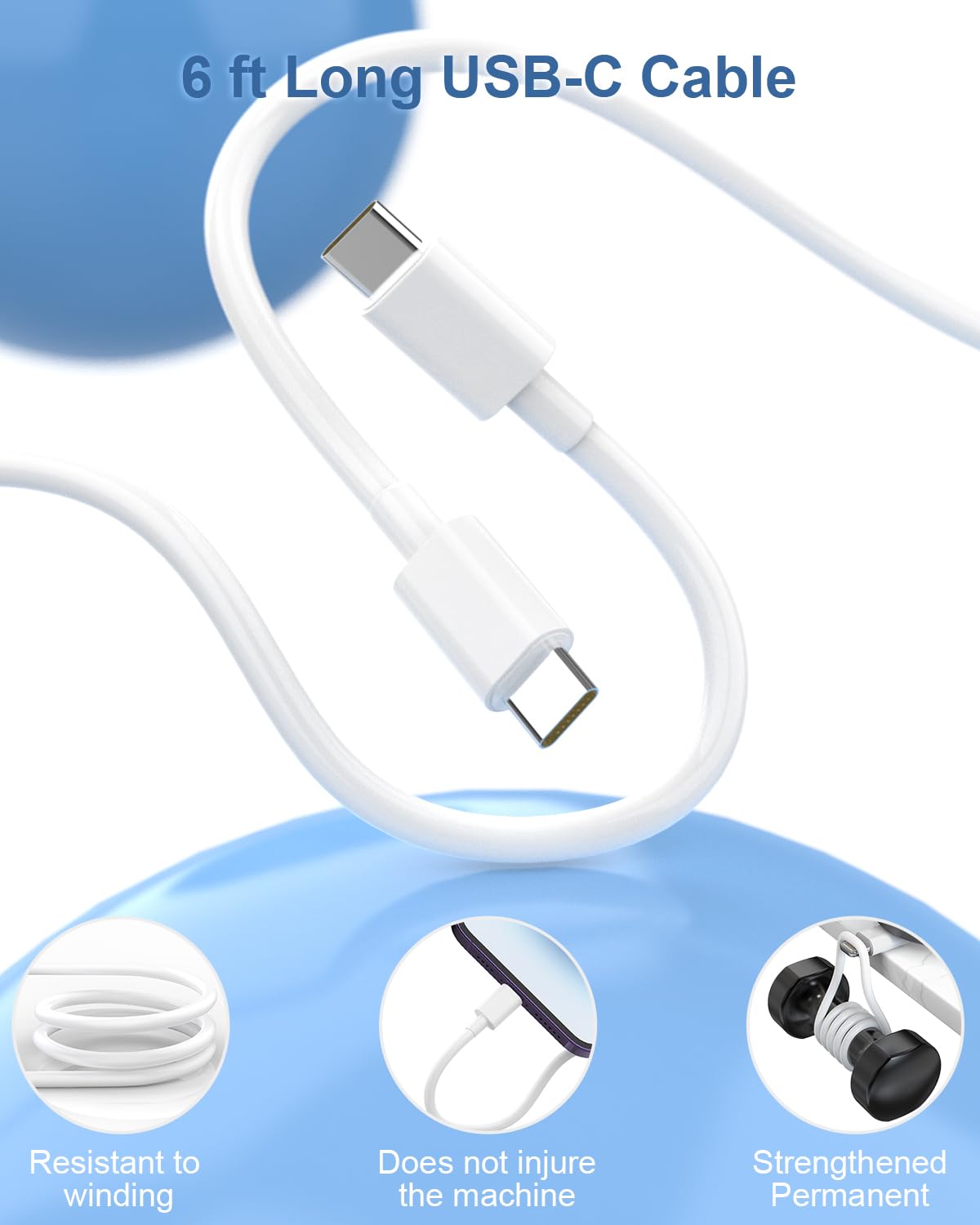 2 Pack Fast Charging USB C Charger Block
