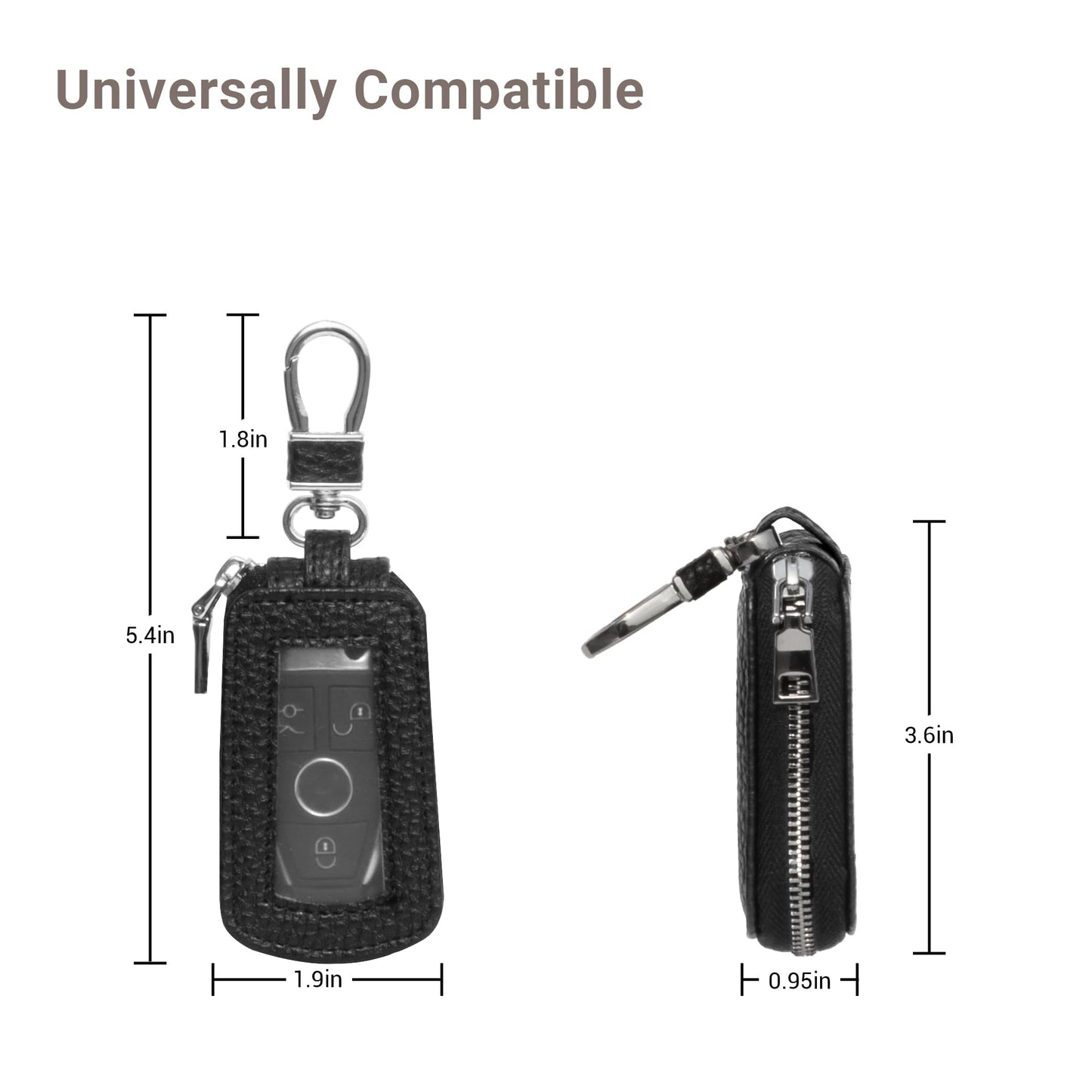 Universal Car Key Fob Leather Cover