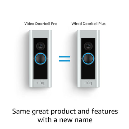 Ring Wired Video Doorbell Plus with Security Features