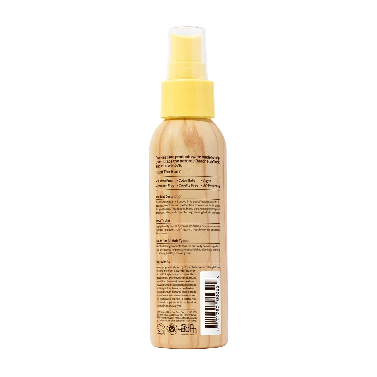 Sun Bum 3-in-1 Leave In Conditioner 4 oz