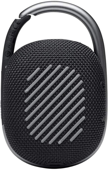 JBL Clip 4 Portable Bluetooth Wireless Speaker Bundle with divvi! Protective Hardshell Case - Black