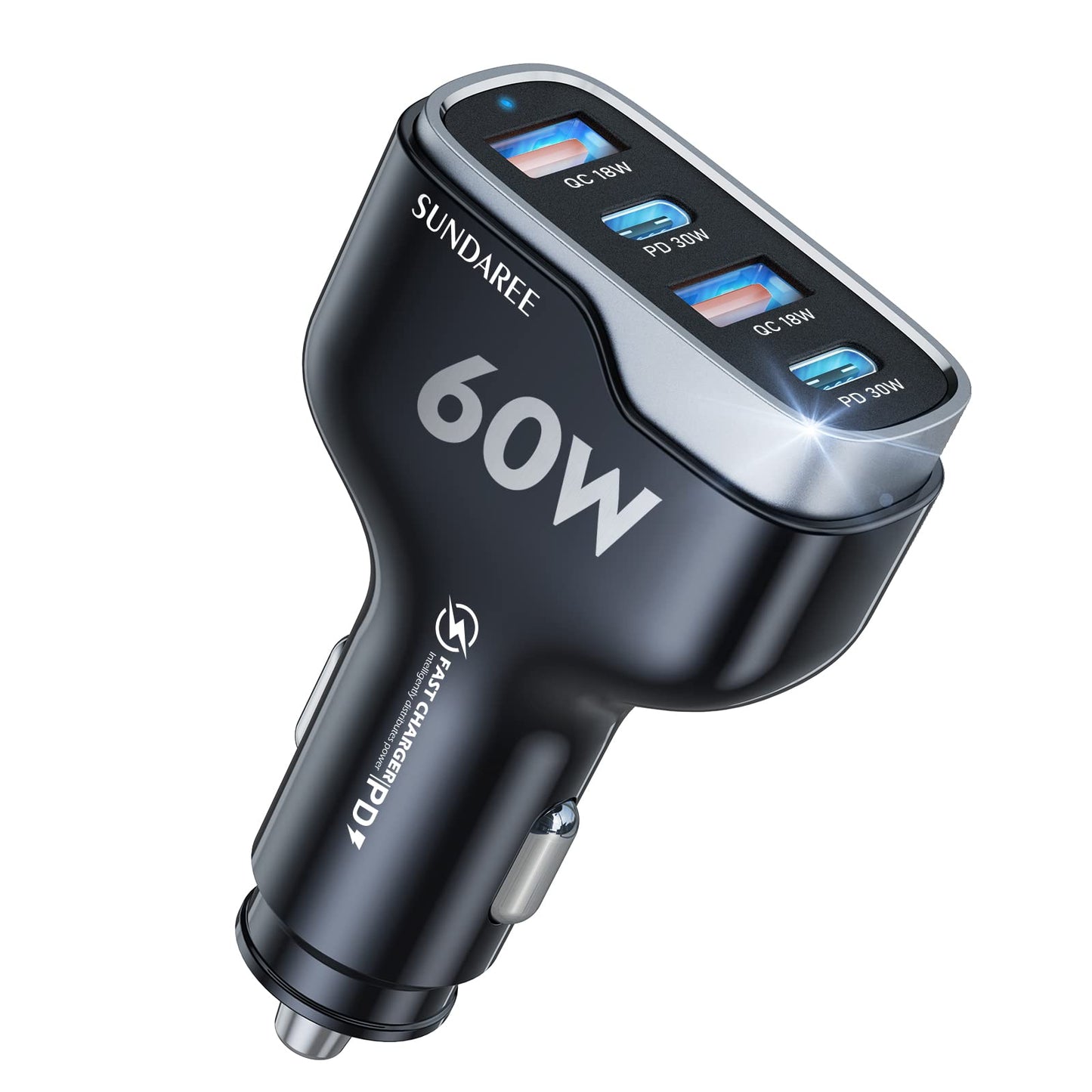 SUNDAREE 60W Multiport Fast Car Charger