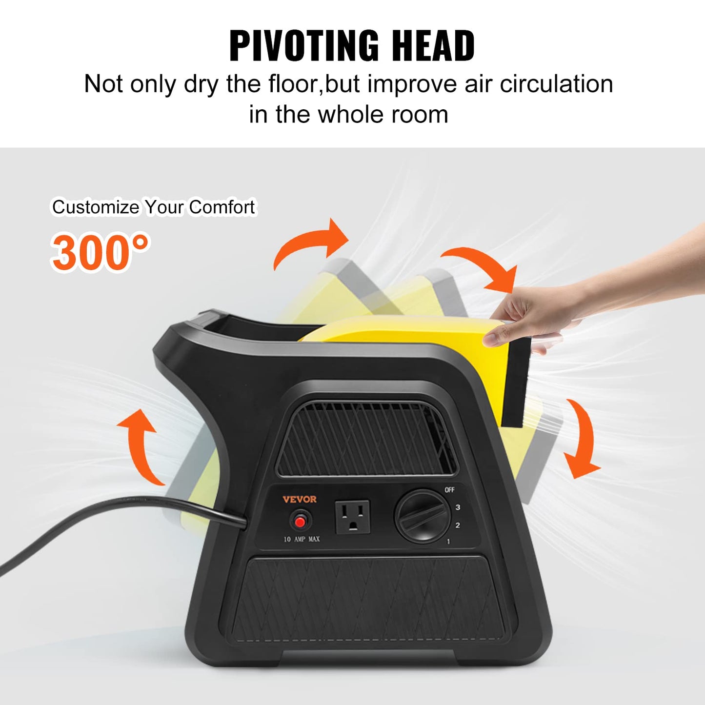 VEVOR High Velocity Floor Blower Fan 600 CFM