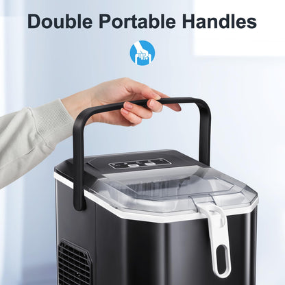 ZAFRO Self-Cleaning Countertop Ice Maker Machine