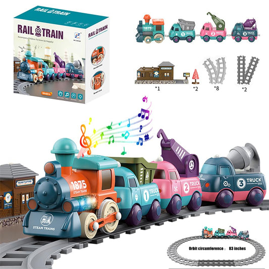 Magnetic Lighting Music Train Toy for Kids