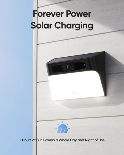 eufy Security Solar Wall Light Camera 2K